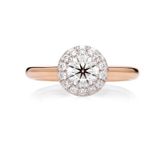 Mayors 18ct Rose Gold 0.42cttw Halo Engagement Ring (H/SI1) Mayors 18ct Rose Gold 0.42cttw Halo Engagement Ring (H/SI1)