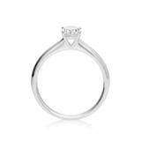 Mayors Platinum 1.00ct Oval Engagement Ring - Ring Size 6.5