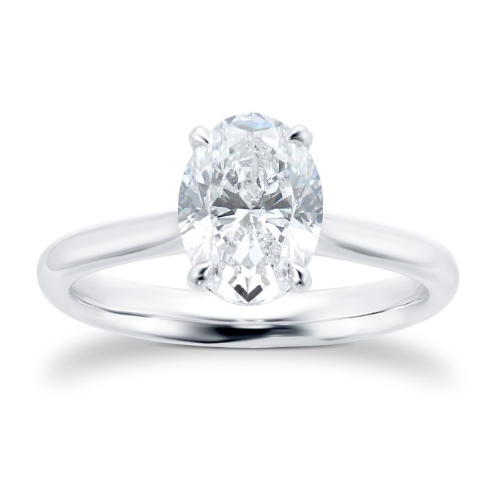 Mayors Platinum 2.00ct Oval Engagement Ring (H/SI1)