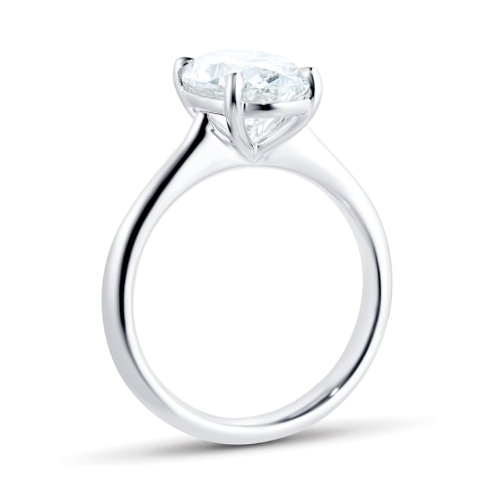 Mayors Platinum 2.50cttw Oval Engagement Ring (H/SI1)