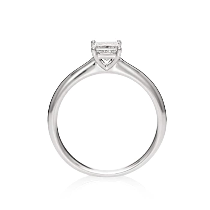 Mayors Platinum 0.50ct Princess Cut Engagement Ring - Ring Size 7.5