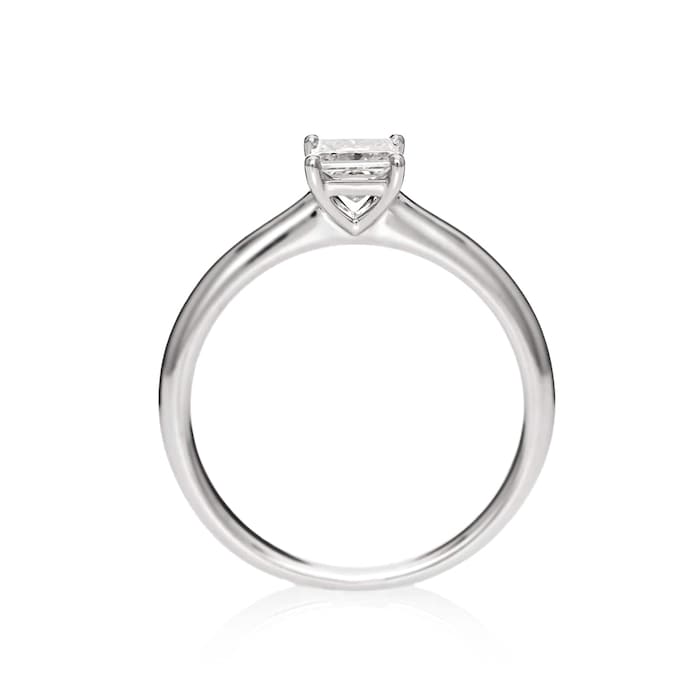 Mayors Platinum 0.50ct Princess Cut Engagement Ring - Ring Size 4.5