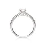 Mayors Platinum 0.50ct Princess Cut Engagement Ring - Ring Size 5