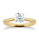 Mayors 18k Yellow Gold 1.00ct Round Engagement Ring (H/SI1)