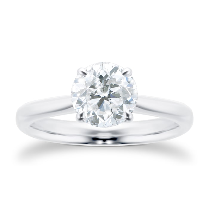 Mayors Platinum 1.50ct Round Engagement Ring (H/SI1)