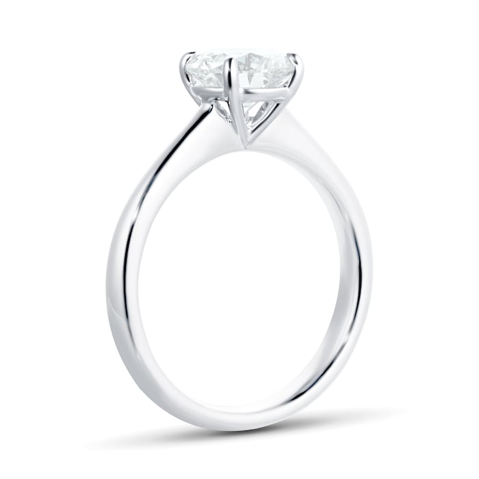 Mayors Platinum 1.50ct Round Engagement Ring (H/SI1)