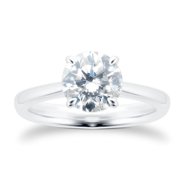 Mayors Platinum 2.00ct Round Engagement Ring (H/SI1)