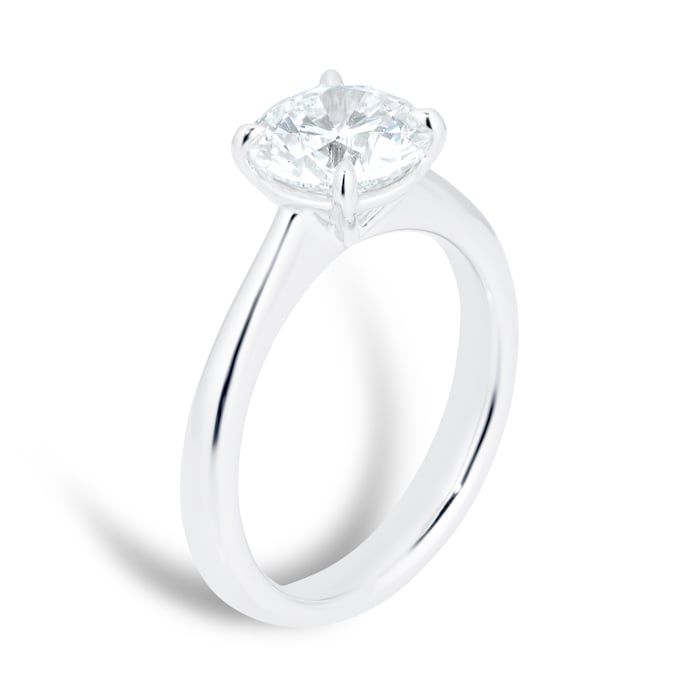 Mayors Platinum 2.00ct Round Engagement Ring (H/SI1)