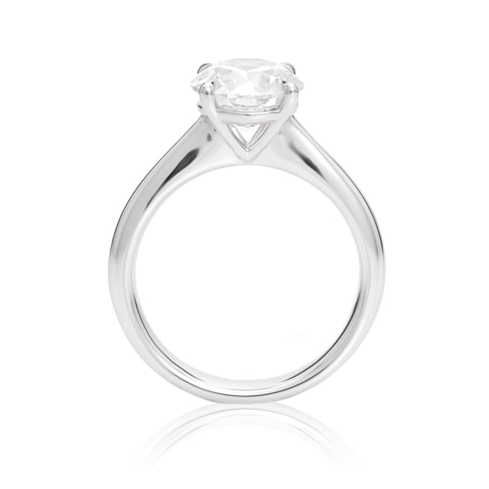Mayors Platinum 2.50ct Round Engagement Ring - Ring Size 8