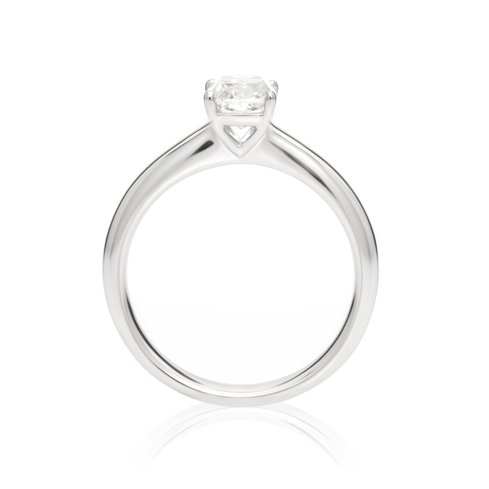 Mayors Platinum 0.70ct Cushion Engagement Ring (H/SI1)