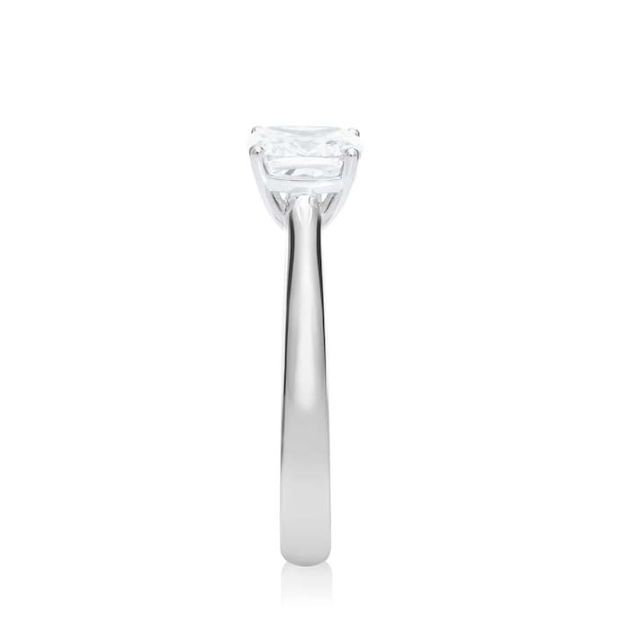 Mayors Platinum 1.00ct Cushion Engagement Ring (H/SI1)