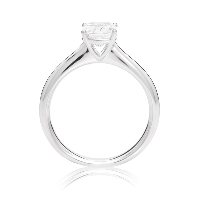 Mayors Platinum 1.00ct Cushion Engagement Ring (H/SI1)