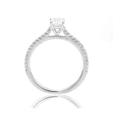 Mayors Platinum 0.70ct Cushion Engagement Ring - Ring Size 6