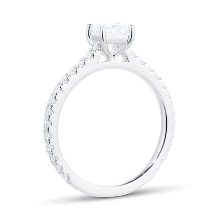 Mayors Platinum 0.70cttw Princess Cut Engagement Ring (H/SI1)