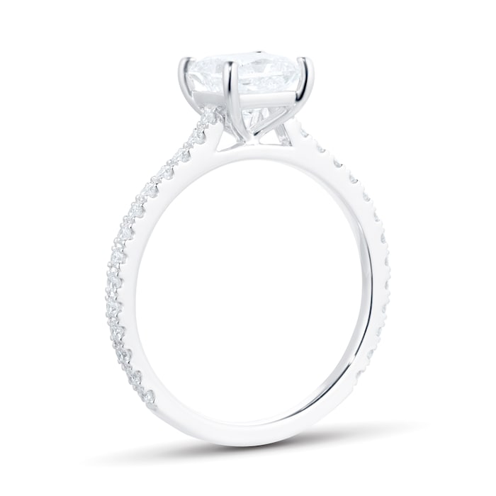 Mayors Platinum 1.50ct Princess Cut Engagement Ring (H/SI1)