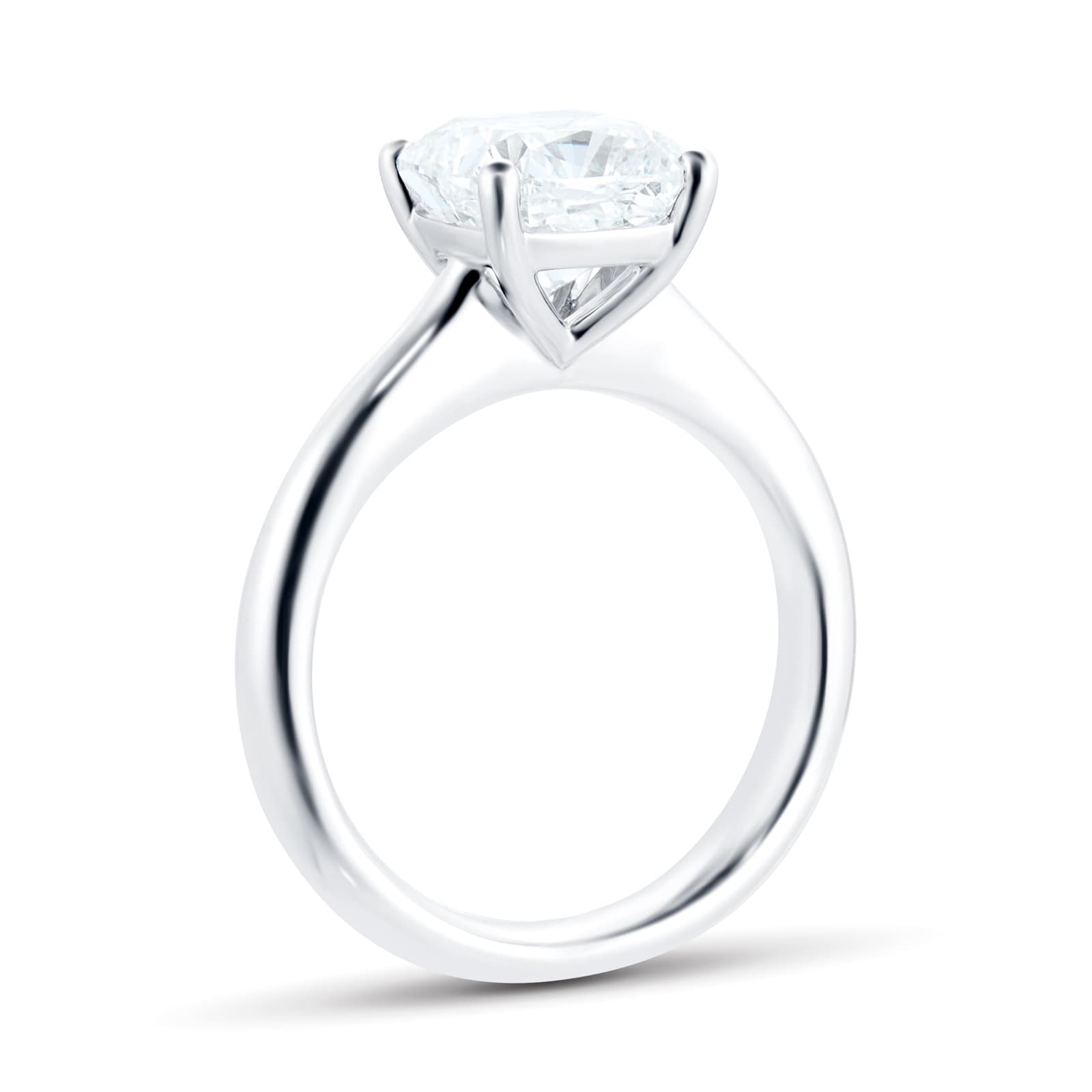 Mayors Platinum 2.50ct Cushion Engagement Ring - Ring Size 5.5