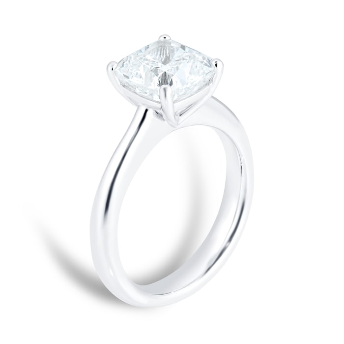 Mayors Platinum 2.50ct Cushion Engagement Ring (H/SI1)