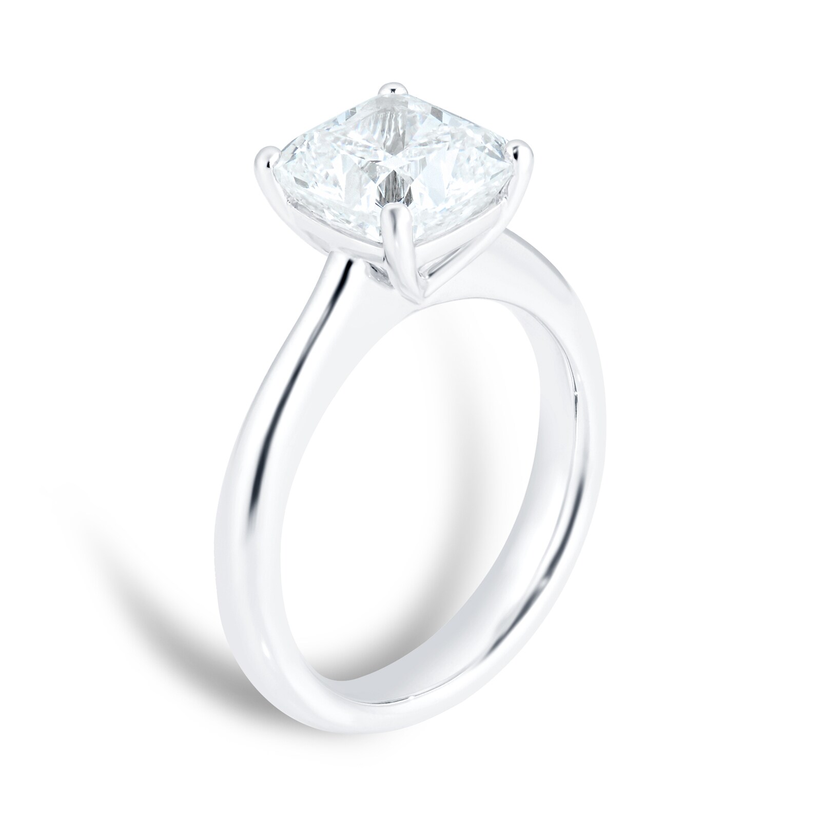 Mayors Platinum 2.50ct Cushion Engagement Ring - Ring Size 5.5