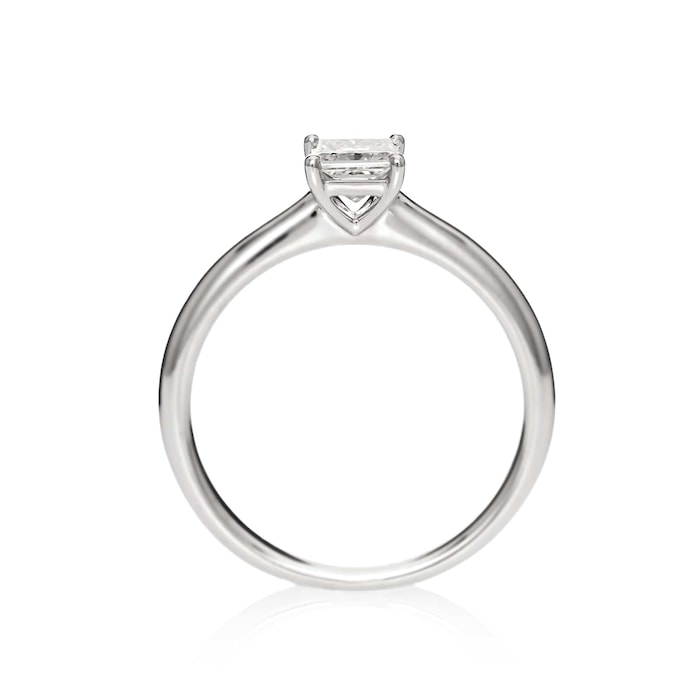 Mayors Platinum 0.50ct Princess Cut Engagement Ring (D/SI1)