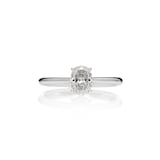 Mayors Platinum 1.00ct Oval Engagement Ring (D/SI1)