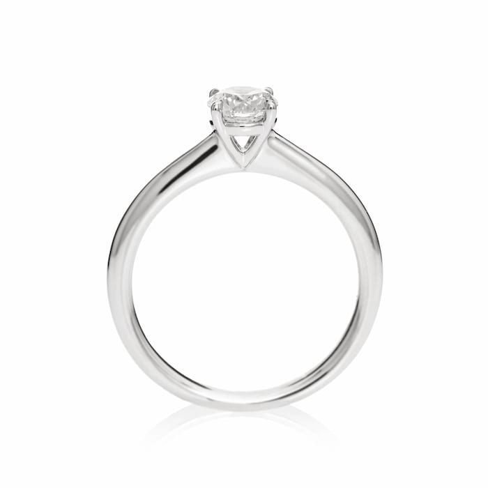 Mayors Platinum 0.50ct Round Engagement Ring (E/SI1)