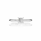 Mayors Platinum 0.50ct Princess Cut Engagement Ring (E/VS2)