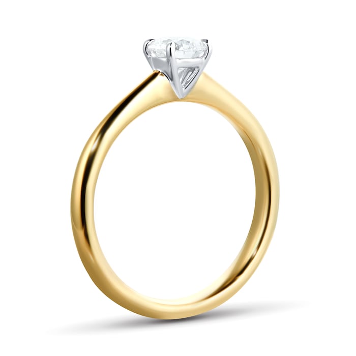 Mayors 18k Yellow Gold 0.50cttw Engagement Ring (F/SI1)