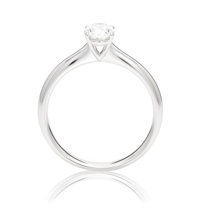 Mayors Platinum 0.70ct Oval Engagement Ring (F/VS2)