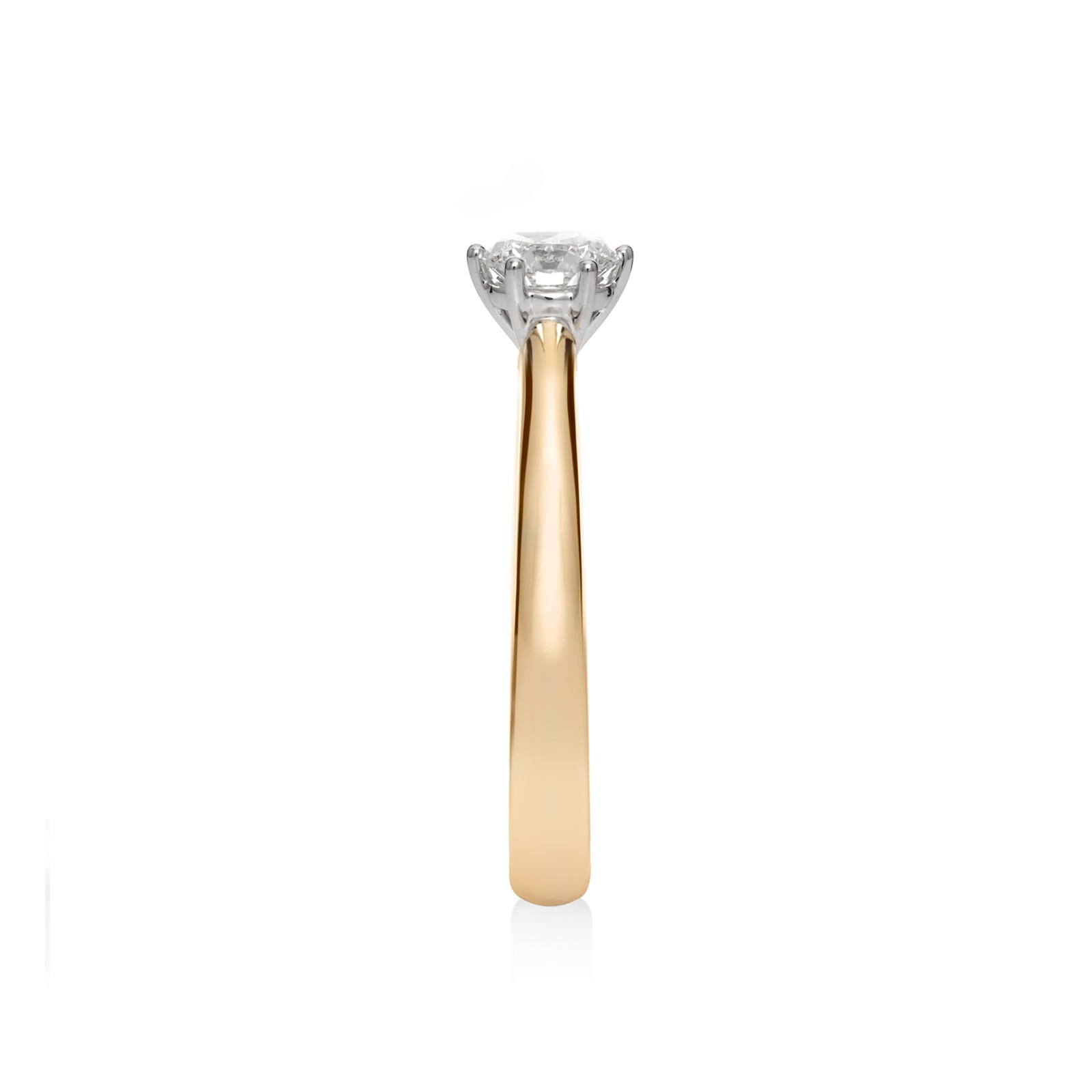 Mayors 18ct Yellow Gold 0.50cttw Round Engagement Ring (G/SI1)