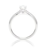 Mayors Platinum 0.70ct Oval Engagement Ring (G/SI1)