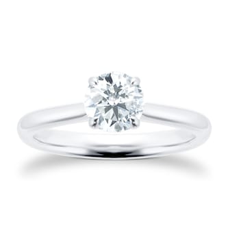 Mayors Platinum 1.00ct Round Engagement Ring (G/SI1) Mayors Platinum 1.00ct Round Engagement Ring (G/SI1)