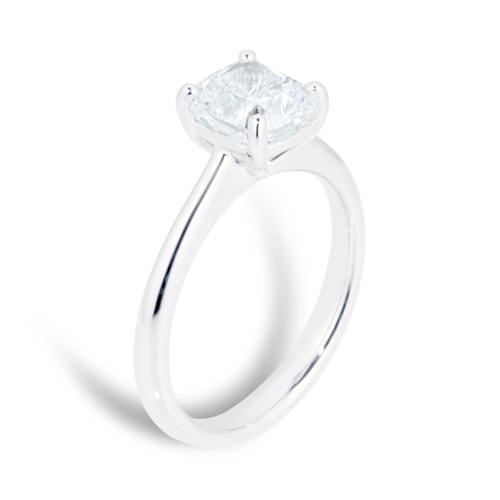 Mayors Platinum 2.00ct Cushion Engagement Ring - Ring Size 5.5