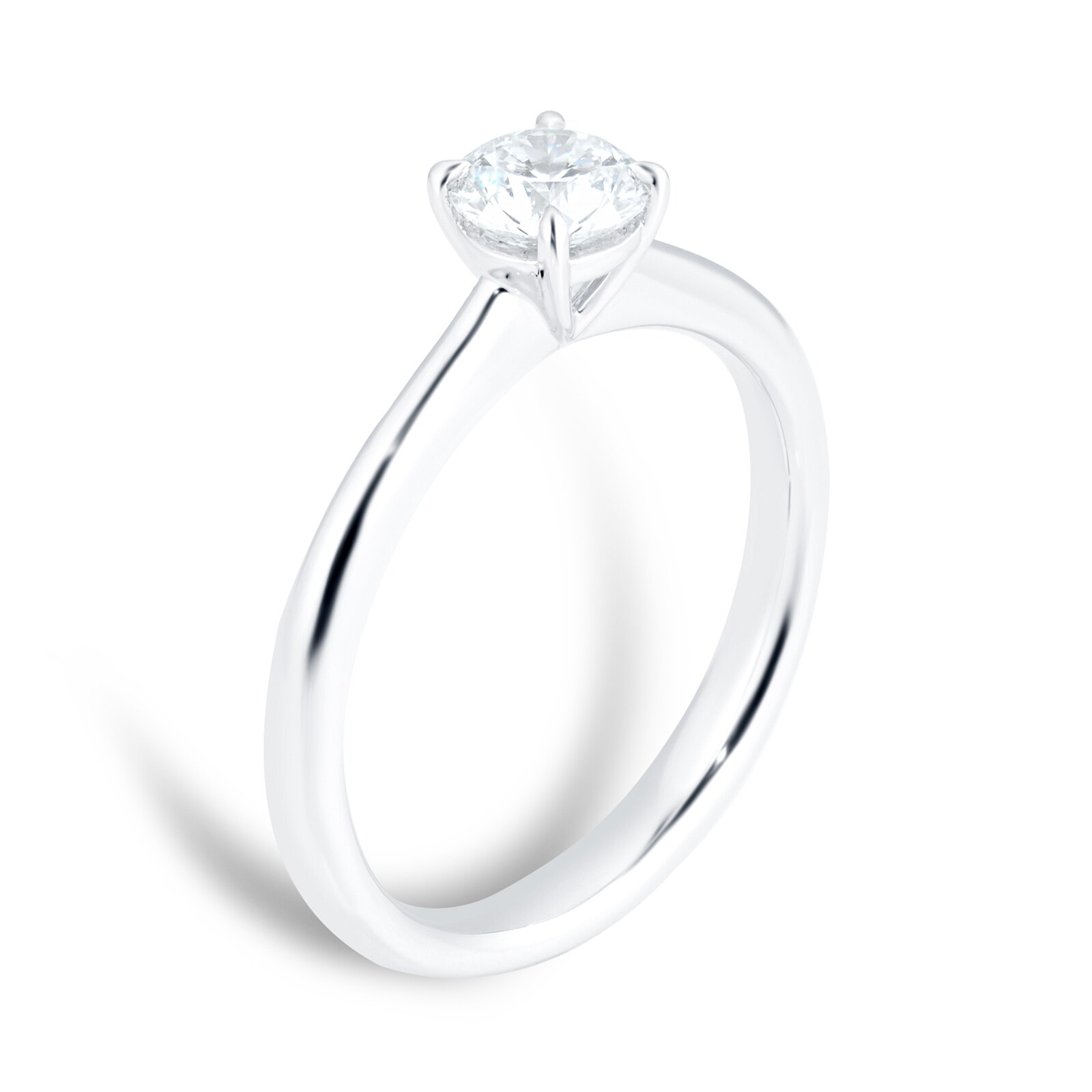 Mayors Platinum 0.70ct Round Engagement Ring (H/VS2)