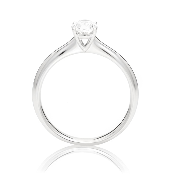 Mayors Platinum 0.70ct Oval Engagement Ring (H/VS2)