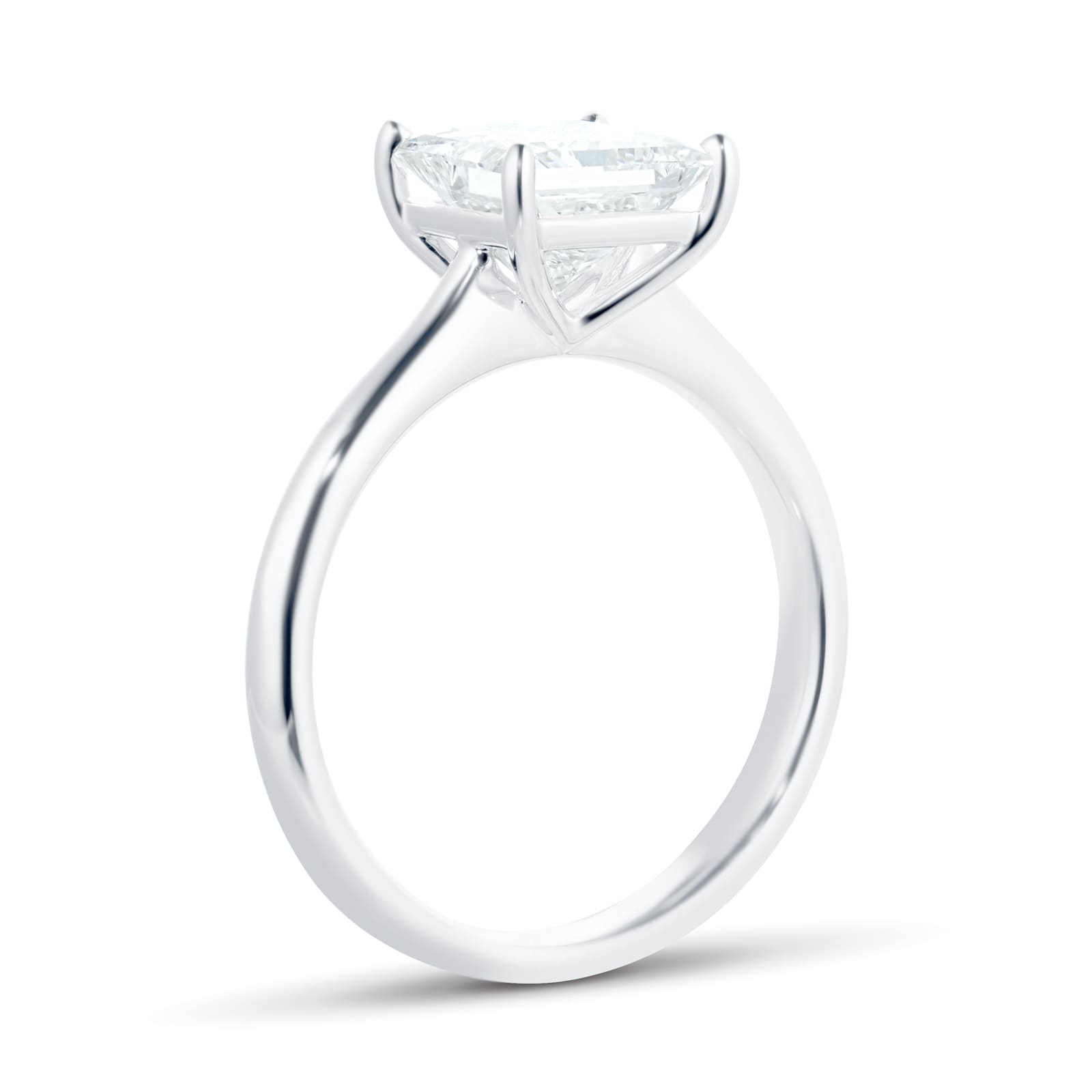 Mayors Platinum 2.00ct Princess Cut Engagement Ring - Ring Size 4.5