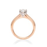 Mayors 18ct Rose Gold 1.01ct Round 4 Prong Solitaire Engagement Ring