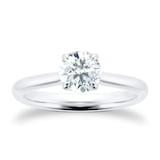 Mayors Platinum 1.02cttw Round Brilliant Cut Solitaire 4 Prong Engagement Ring