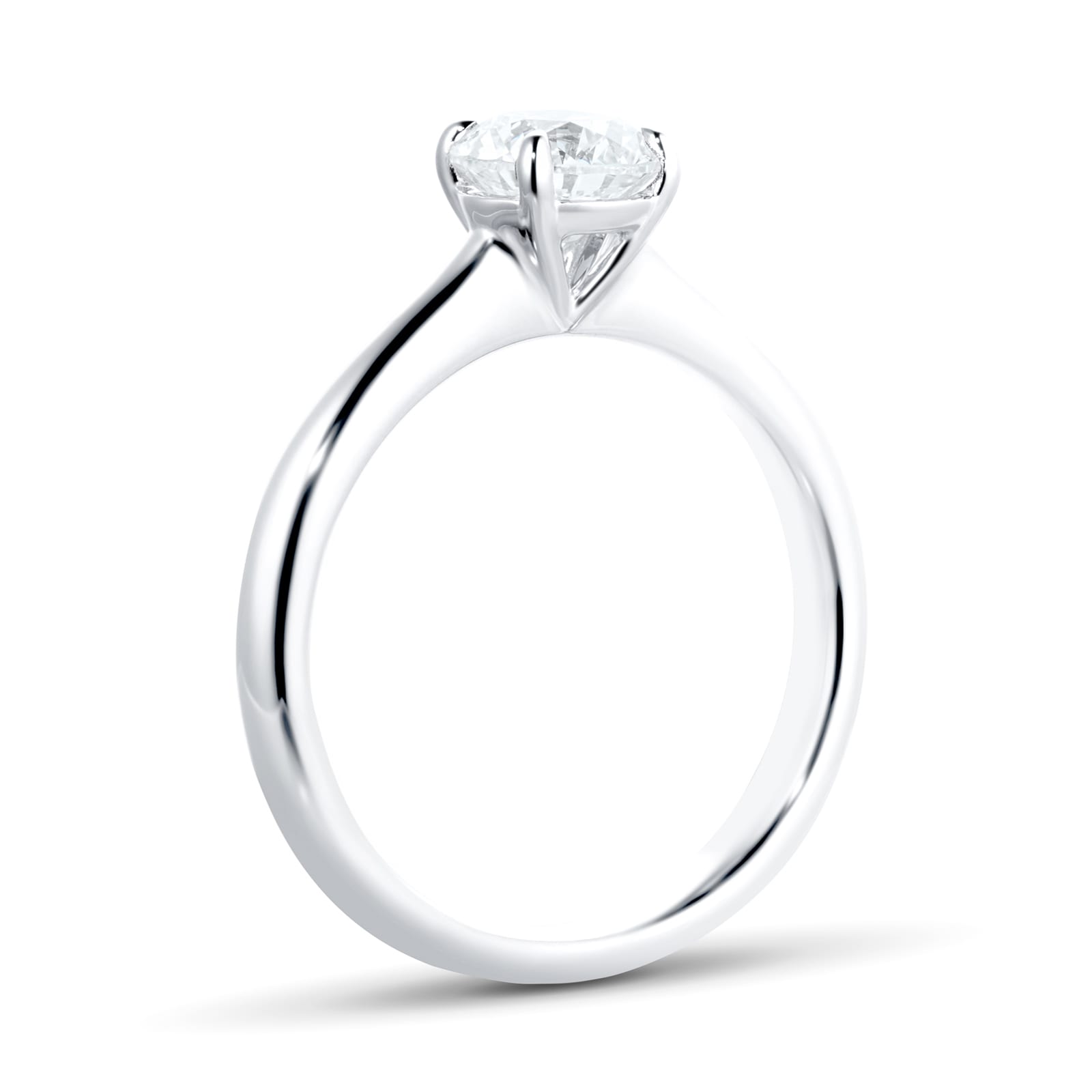 Mayors Platinum 1.01ct Round 4 Prong Solitaire Engagement Ring Mayors Platinum 1.01ct Round 4 Prong Solitaire Engagement Ring