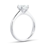 Mayors Platinum 1.51ct Round 4 Prong Solitaire Engagement Ring