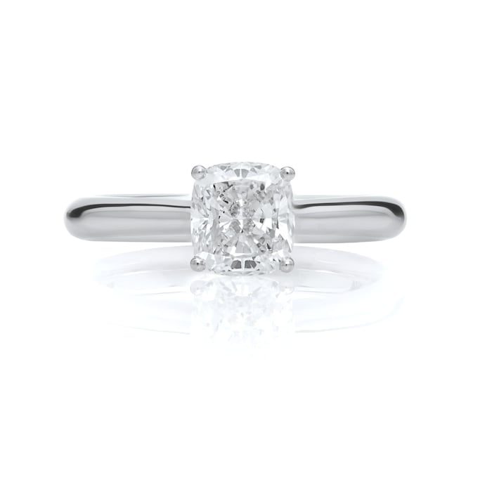 Mayors Platinum 1.01ct Cushion Engagement Ring (H/SI1)