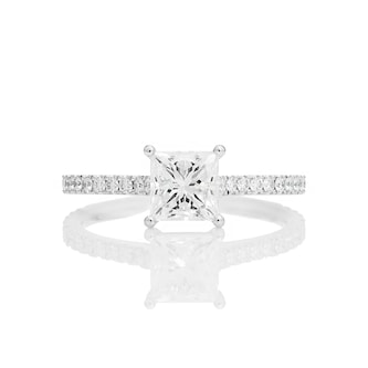 Mayors Platinum 1.51ct Princess Cut Engagement Ring (H/SI1) Mayors Platinum 1.51ct Princess Cut Engagement Ring (H/SI1)