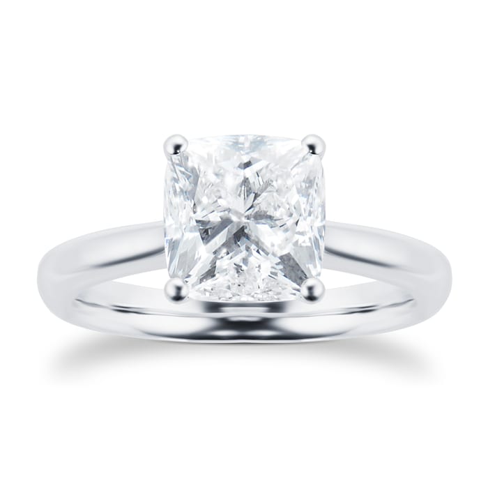 Mayors Platinum 2.51ct Cushion Engagement Ring (H/SI1)