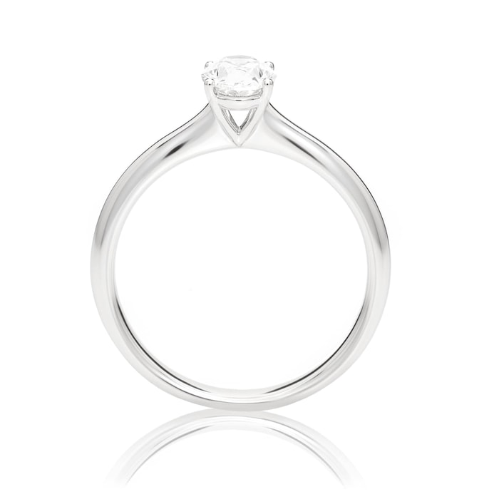 Mayors Platinum 0.71ct Oval Engagement Ring (F/VS1)