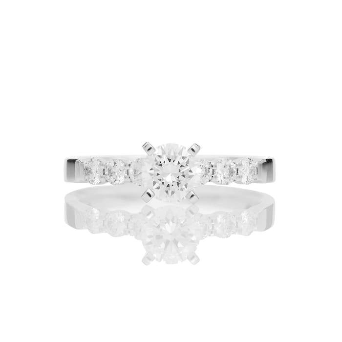 Mayors Platinum 0.77ct Round Engagement Ring (G/SI1)