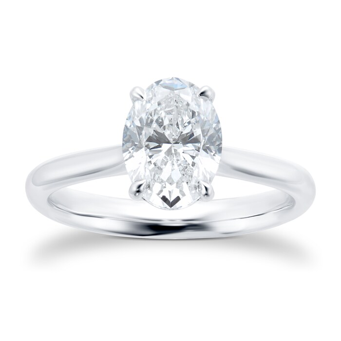 Mayors Platinum 2.01ct Oval Engagement Ring (G/SI1)