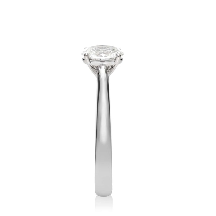 Mayors Platinum 0.71ct Oval Engagement Ring (H/VS2)