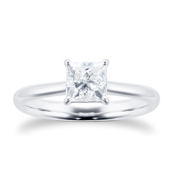 Mayors Platinum 1.01ct Princess Cut Engagement Ring (H/VS2)