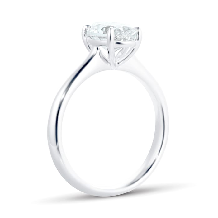 Mayors Platinum 2.01ct Oval Engagement Ring (H/VS2)