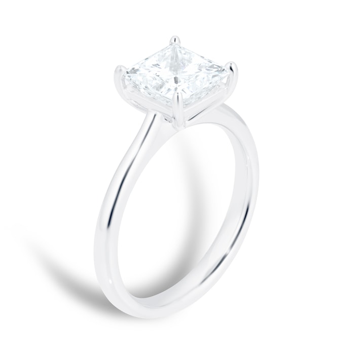 Mayors Platinum 2.04ct Princess Cut Engagement Ring (H/VS2)