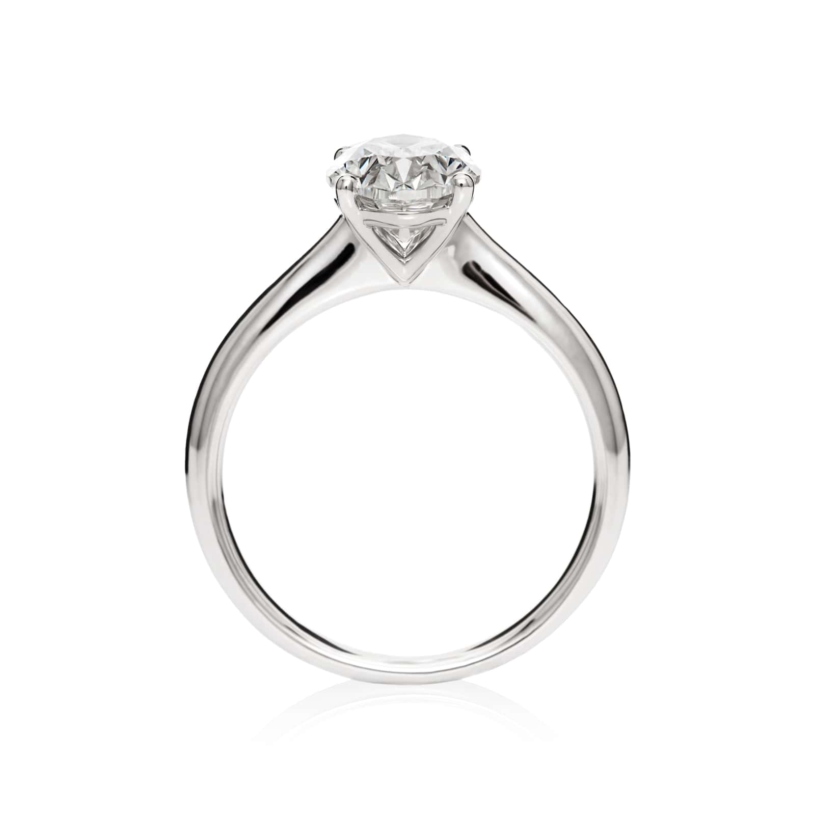 Mayors Platinum 2.00ct Oval Engagement Ring (E/VS2)